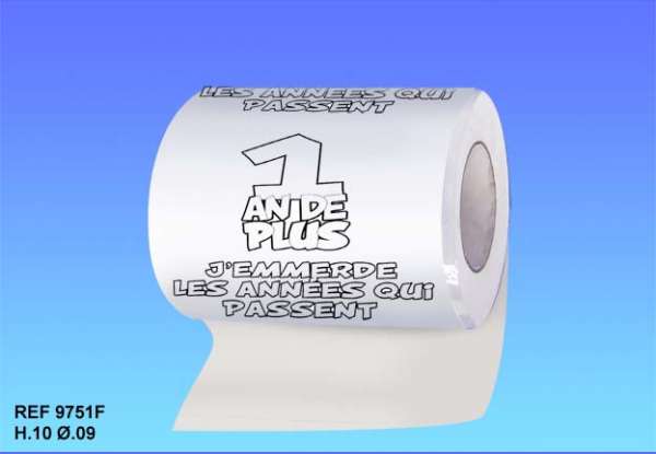 Papier toilette personnalisé, original et humoristique