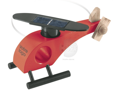 Hélicoptère solaire en bois