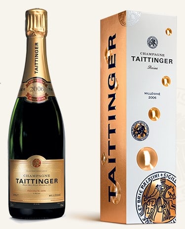 Offrir une bouteille de champagne Taittinger