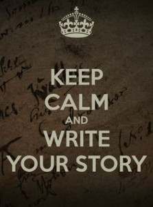 keep calm and write your story